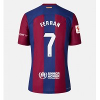 Zenski Nogometni Dres Barcelona Ferran Torres #7 Domaci 2023-24 Kratak Rukav